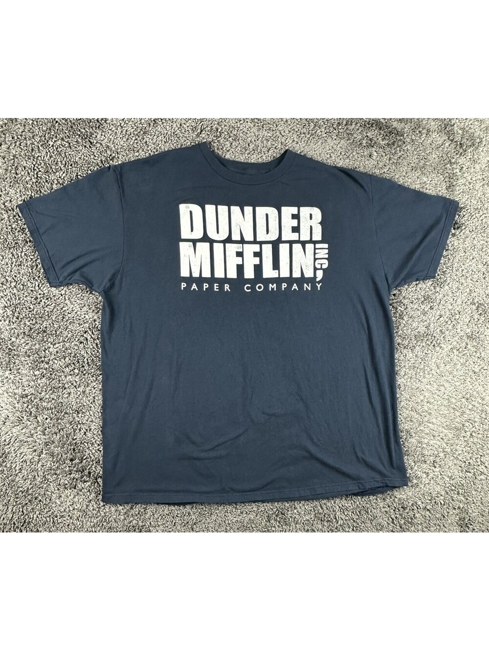 Ripple Junction The Office Dunder Mifflin Mens 2X Graphic T-Shirt Navy Blue